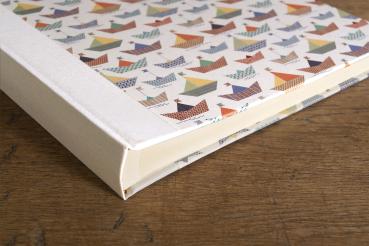 Handgemachtes Fotoalbum mit Schiffchenmotiv exklusiv